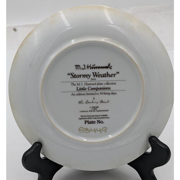 MJ Hummel Little Companions Plate Collection Set 2 Limited Edition, Danbury Mint - Picture 6 of 8